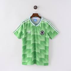 1998 Germany Away Green Retro Jersey  