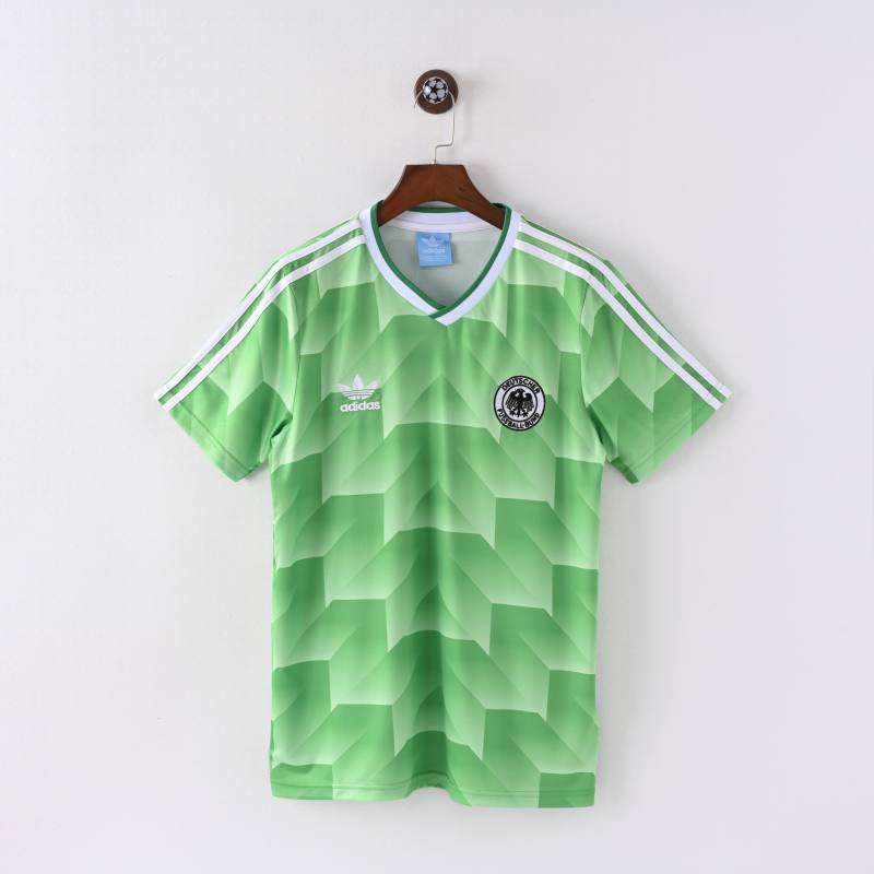 1998 Germany Away Green Retro Jersey  