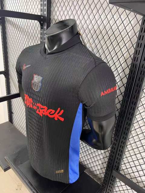 2025/26 Barcelona Away Barça x Spotify x Travis Scott Player Version Jersey 