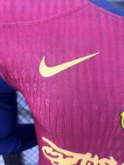 2025/26 Barcelona Home Barça x Spotify x Travis Scott Player Version Long Sleeve Jersey 