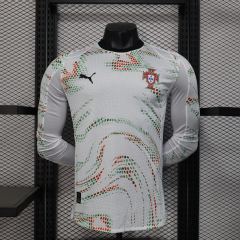 2025 Portugal Away Jersey Long Sleeve Player Version 