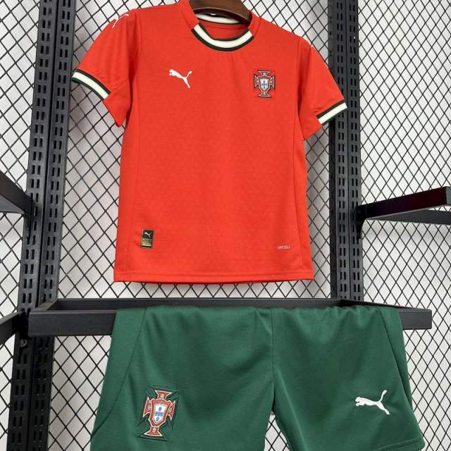 2025 Portugal Home Kids Jersey 