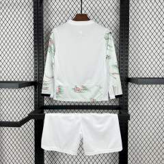 2025 Portugal Away Long Sleeve Kids Jersey 