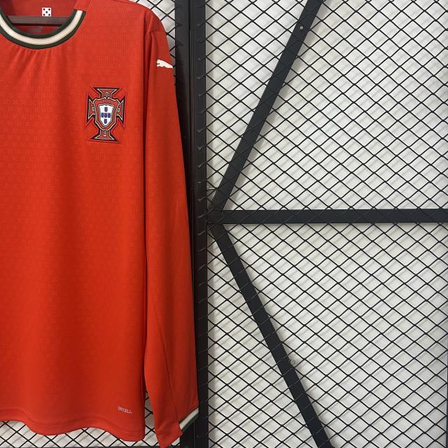 2025 Portugal Home Long Sleeve Jersey 