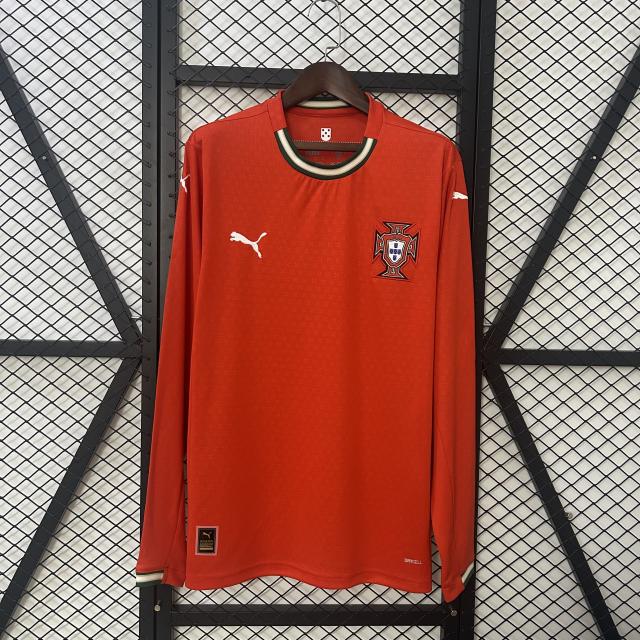 2025 Portugal Home Long Sleeve Jersey 