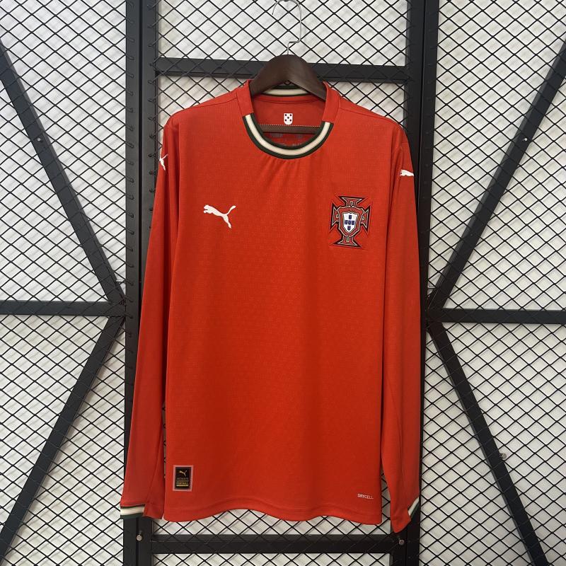 2025 Portugal Home Long Sleeve Jersey 