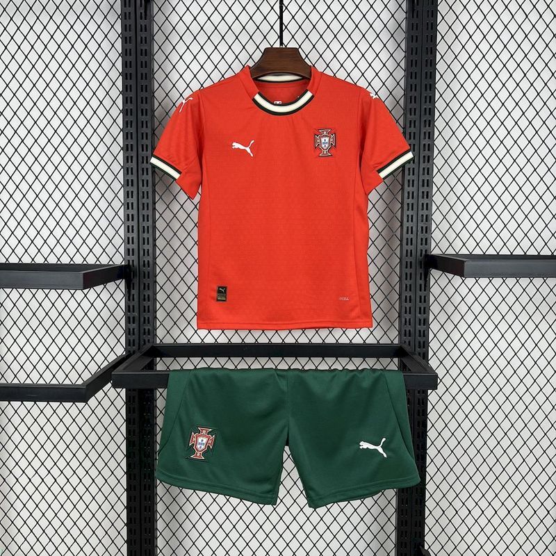 2025 Portugal Home Kids Jersey 