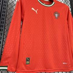 2025 Portugal Home Long Sleeve Kids Jersey 