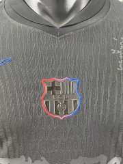 2025/26 Barcelona Away Barça x Spotify x Travis Scott Long Sleeves Player Version Jersey 