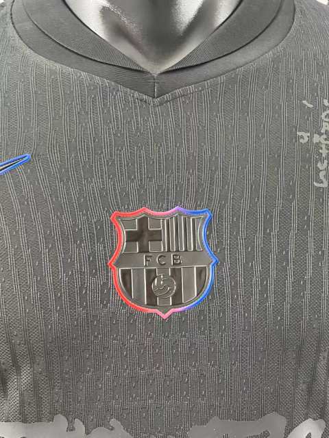 2025/26 Barcelona Away Barça x Spotify x Travis Scott Long Sleeves Player Version Jersey 
