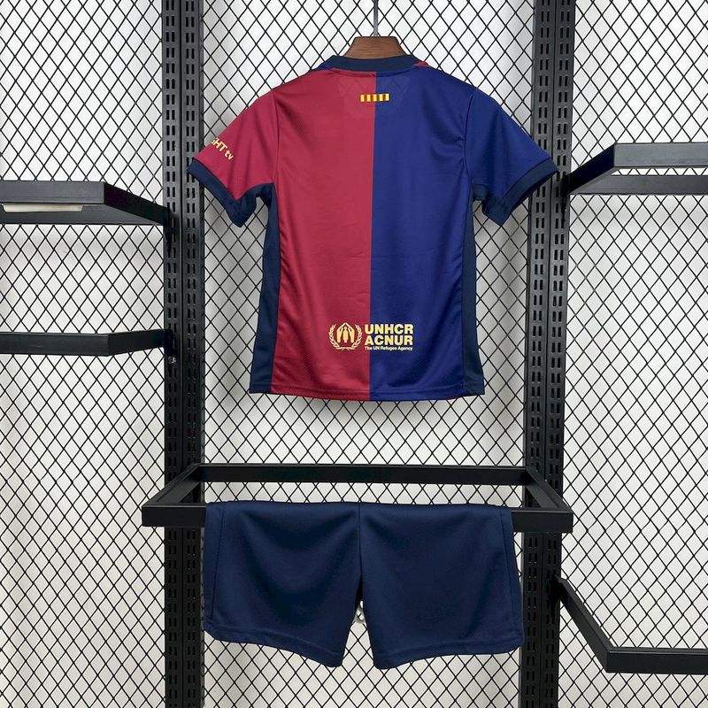 2025/26 Barcelona Home Barça x Spotify x Travis Scott Kids Jersey 