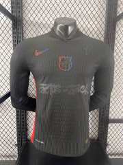 2025/26 Barcelona Away Barça x Spotify x Travis Scott Long Sleeves Player Version Jersey 