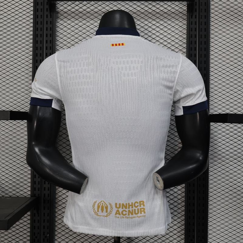 2025/26 Barcelona White Special Barça x Spotify x Travis Scott Player Version Jersey 