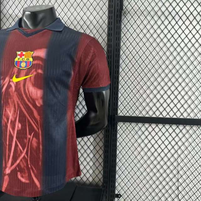 2000/01 Barcelona ✖ TRAVIS SCOTT Special Player Version Retro Jersey (Commerical Edition #2)