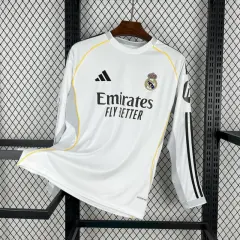 2025/26 Real Madrid Home Long Sleeve Jersey