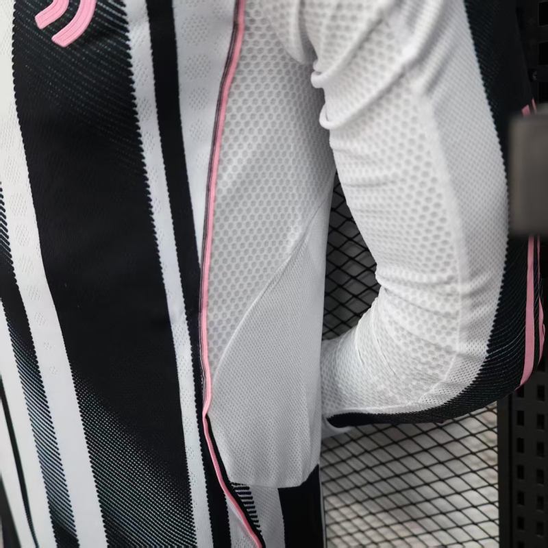 2025/26 Juventus Home Jersey Player Version Long Sleeve