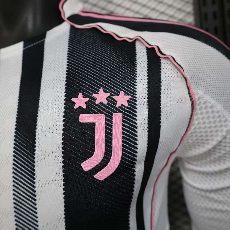 2025/26 Juventus Home Jersey Player Version Long Sleeve