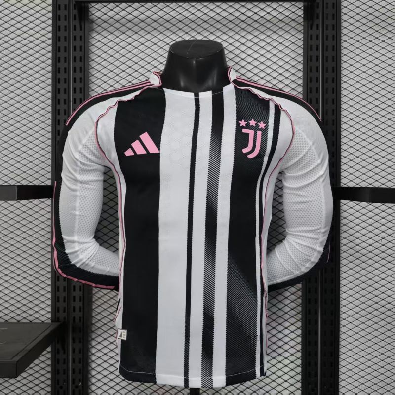 2025/26 Juventus Home Jersey Player Version Long Sleeve