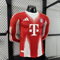 2025/26 Bayern Munich Home Player Version Long Sleeve Jersey