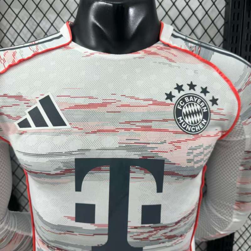 2025/26 Bayern Munich Away Player Version Long Sleeve Jersey