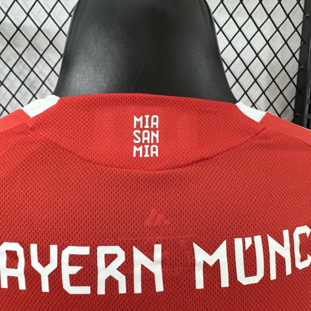 2025/26 Bayern Munich Home Player Version Long Sleeve Jersey