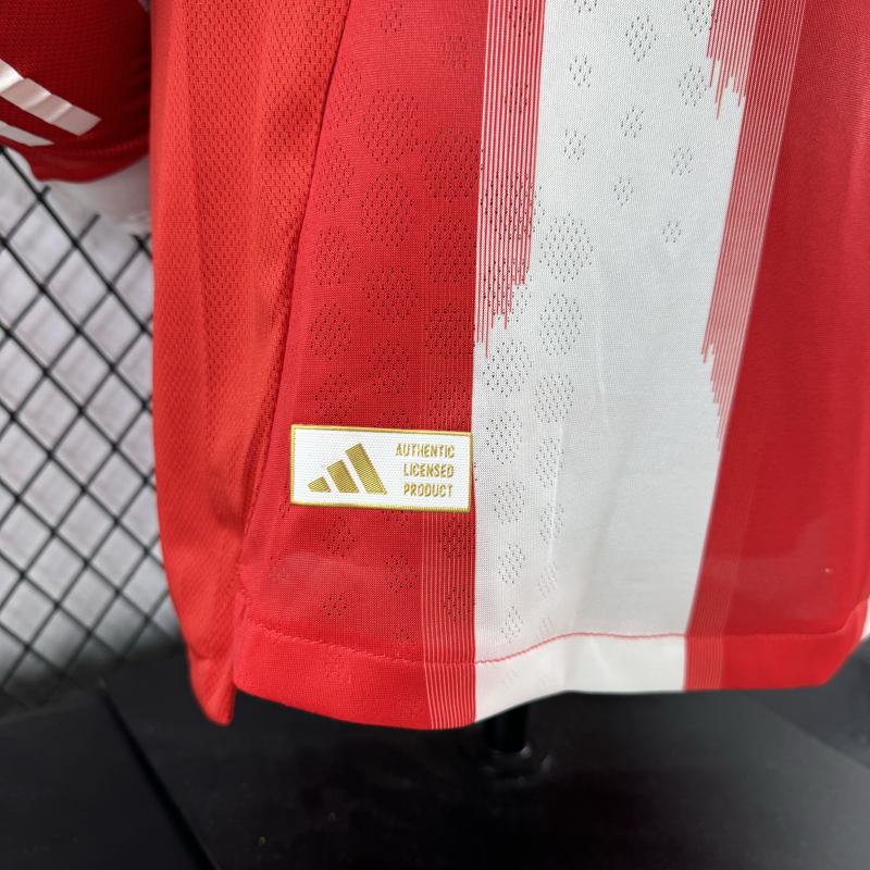 2025/26 Bayern Munich Home Player Version Long Sleeve Jersey