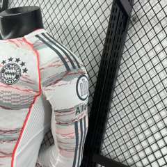 2025/26 Bayern Munich Away Player Version Long Sleeve Jersey
