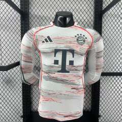 2025/26 Bayern Munich Away Player Version Long Sleeve Jersey