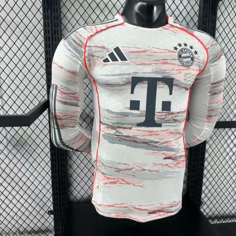 2025/26 Bayern Munich Away Player Version Long Sleeve Jersey