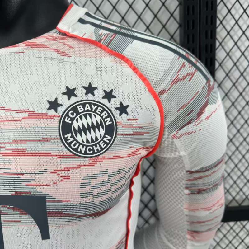 2025/26 Bayern Munich Away Player Version Long Sleeve Jersey