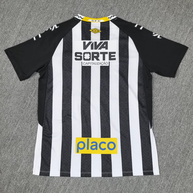 2025/26 Santos FC Away Jersey with All Sponsors