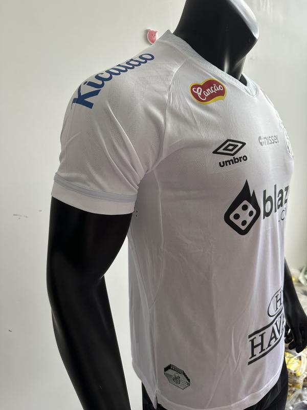 2025/26 Santos FC Home Jersey Player Version with All Sponsors