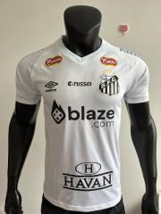 2025/26 Santos FC Home Jersey Player Version with All Sponsors