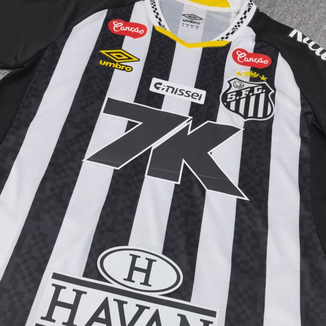 2025/26 Santos FC Away Jersey with All Sponsors