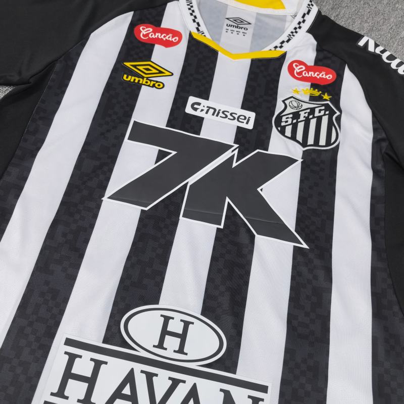 2025/26 Santos FC Away Jersey with All Sponsors