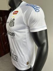 2025/26 Santos FC Home Jersey Player Version with All Sponsors