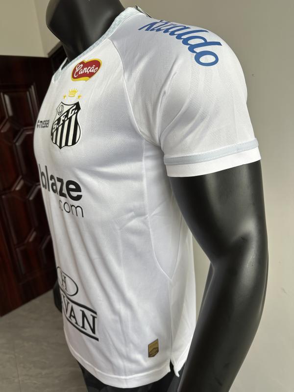 2025/26 Santos FC Home Jersey Player Version with All Sponsors