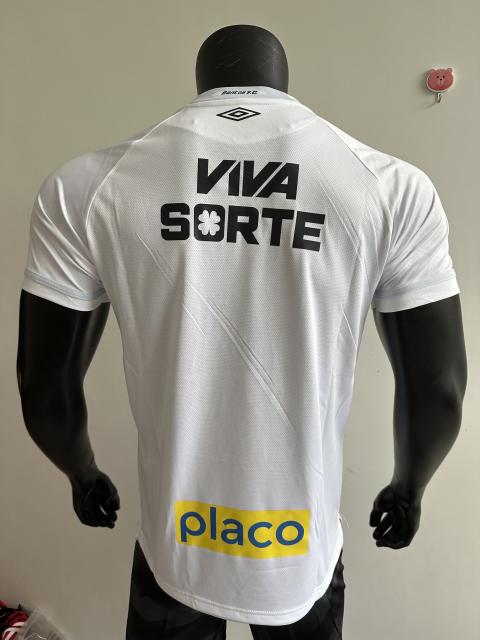 2025/26 Santos FC Home Jersey Player Version with All Sponsors