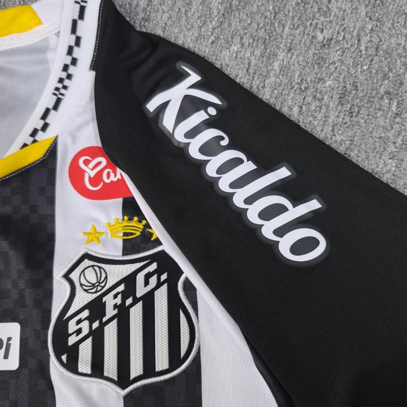 2025/26 Santos FC Away Jersey with All Sponsors