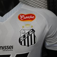 2025/26 Santos FC Home Jersey Player Version with All Sponsors