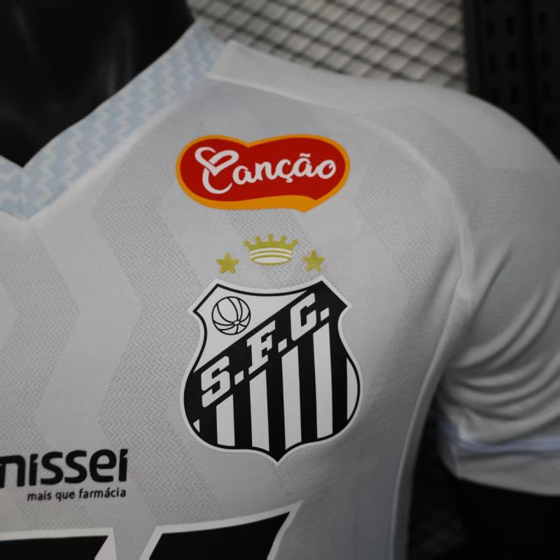 2025/26 Santos FC Home Jersey Player Version with All Sponsors