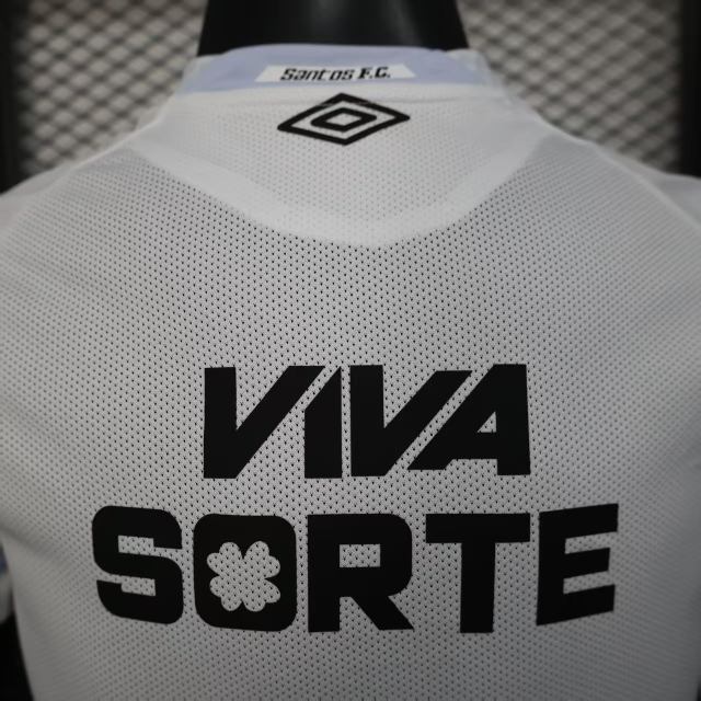 2025/26 Santos FC Home Jersey Player Version with All Sponsors
