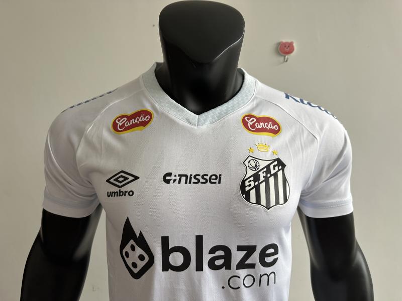 2025/26 Santos FC Home Jersey Player Version with All Sponsors