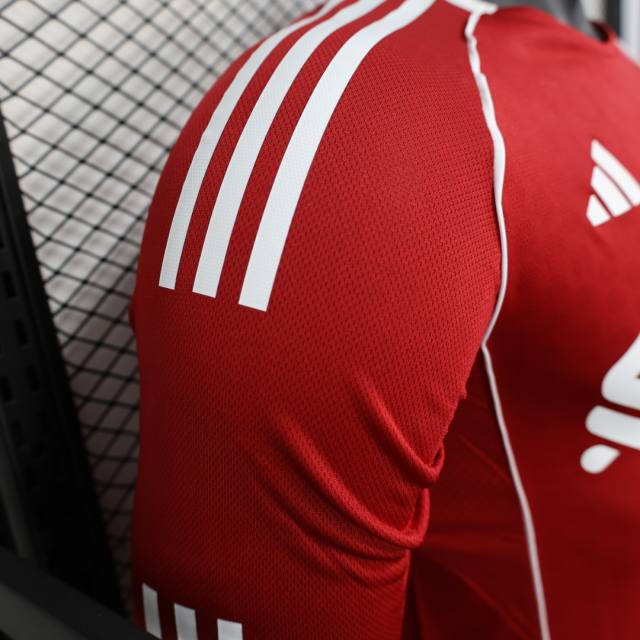 2025/26 Liverpool Home Jersey Long Sleeve Player Version 