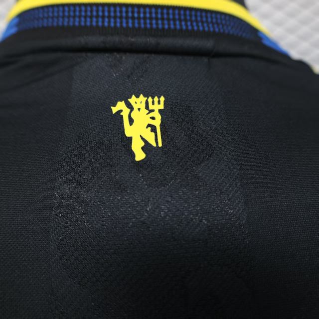 2025/26 Manchester United Third Away Jersey Player Version Long Sleeve 