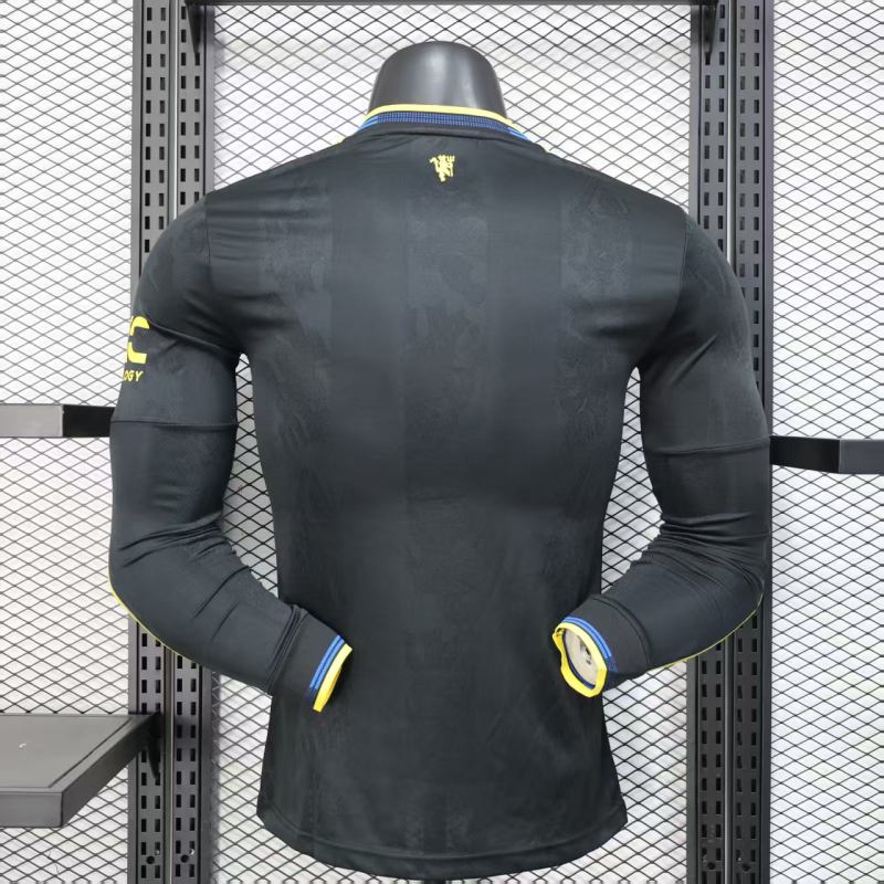 2025/26 Manchester United Third Away Jersey Player Version Long Sleeve 