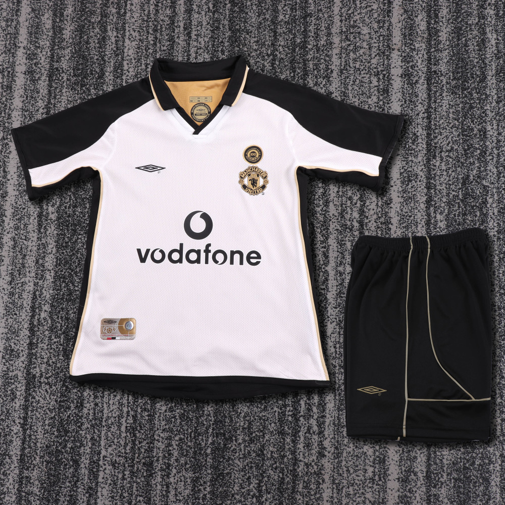 2001/02 Manchester United Away Retro Kids Jersey 100th Centenary