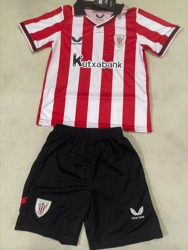 2025/26 Athletic Bilbao Home Kids Jersey