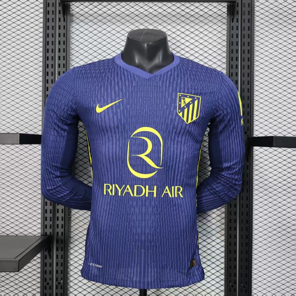 2025/26 Atletico Madrid Away Jersey Long Sleeve Player Version