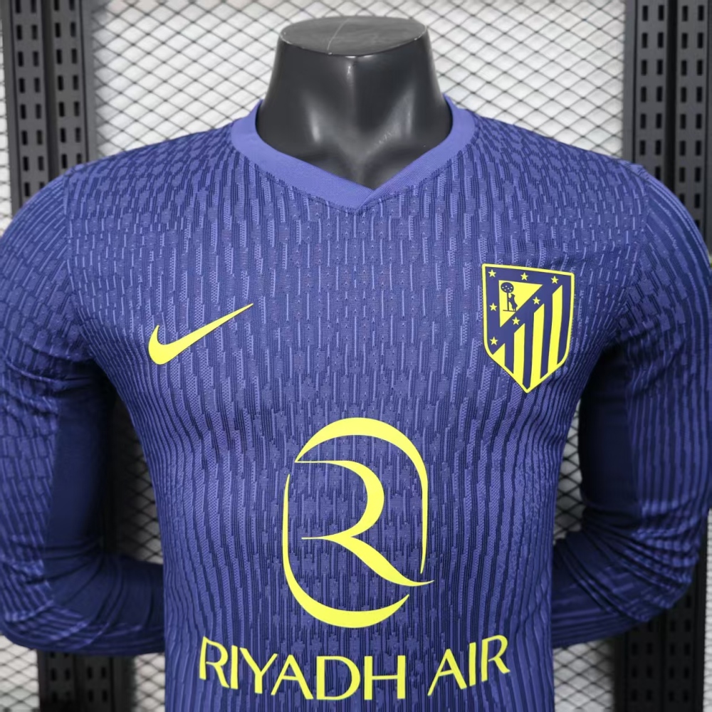 2025/26 Atletico Madrid Away Jersey Long Sleeve Player Version